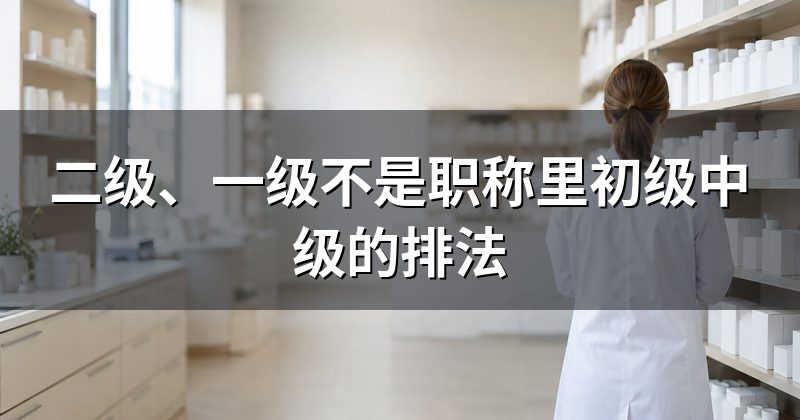 二级、一级不是职称里初级中级的排法