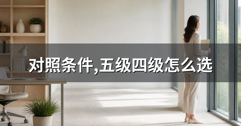 对照条件,五级四级怎么选