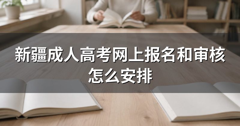 新疆成人高考网上报名和审核怎么安排