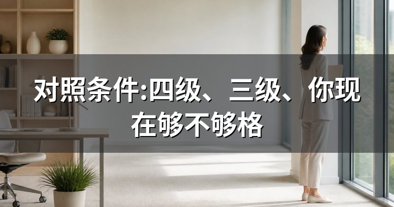 对照条件:四级、三级、你现在够不够格