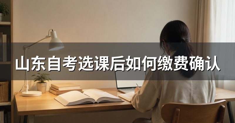 山东自考选课后如何缴费确认