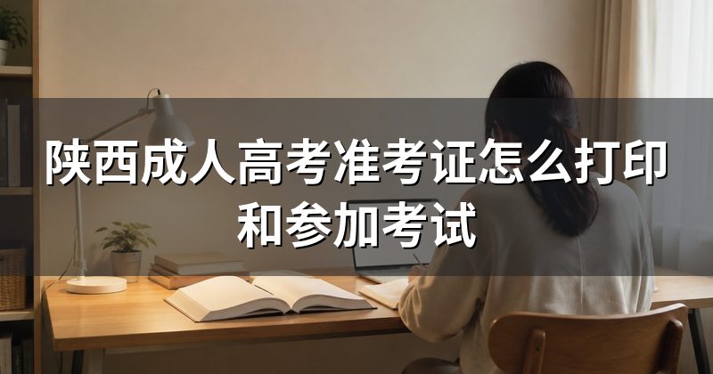 陕西成人高考准考证怎么打印和参加考试