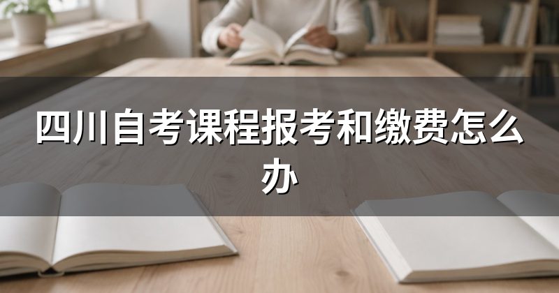 四川自考课程报考和缴费怎么办