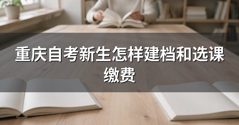 重庆自考新生怎样建档和选课缴费