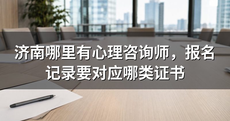 济南哪里有心理咨询师,报名记录要对应哪类证书