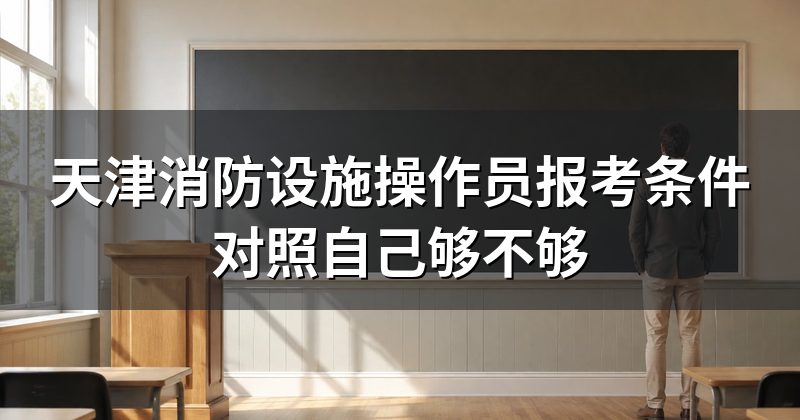 天津消防设施操作员报考条件对照自己够不够