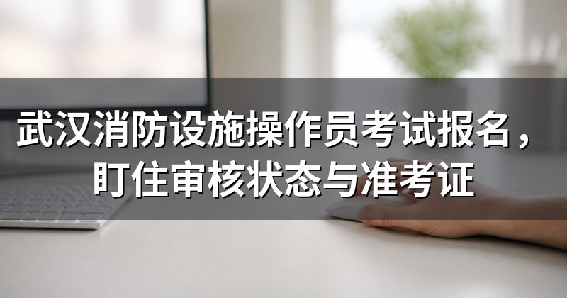 武汉消防设施操作员考试报名,盯住审核状态与准考证