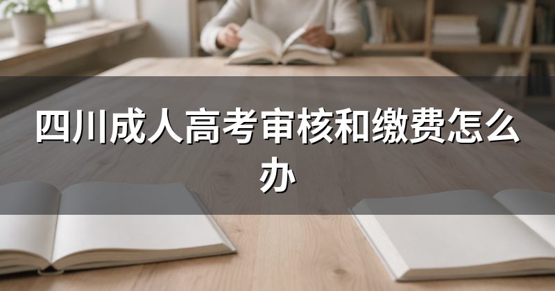 四川成人高考审核和缴费怎么办