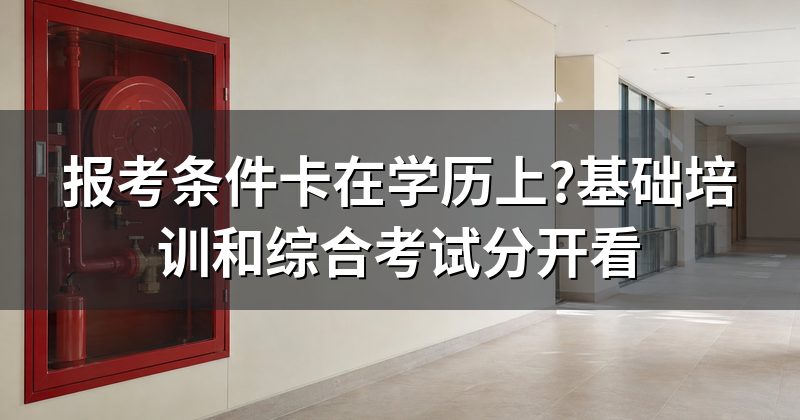 报考条件卡在学历上?基础培训和综合考试分开看