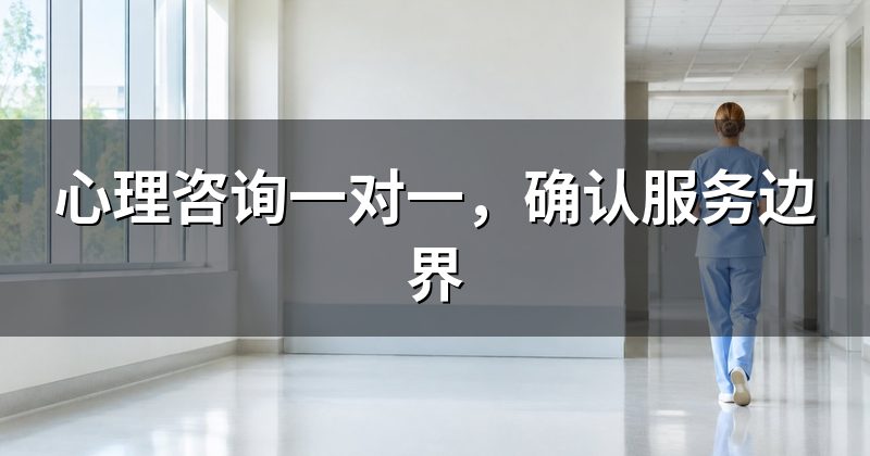 心理咨询一对一,确认服务边界