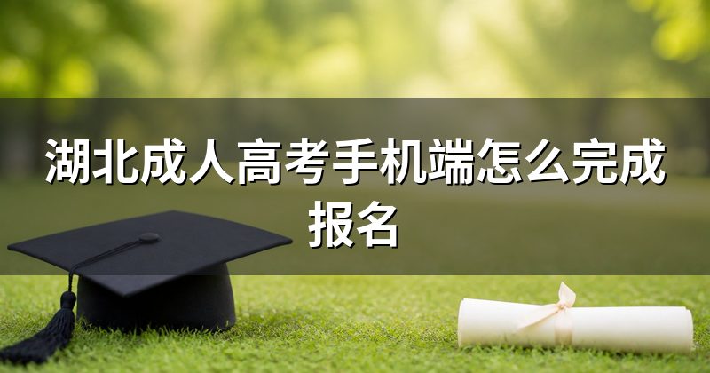 湖北成人高考手机端怎么完成报名