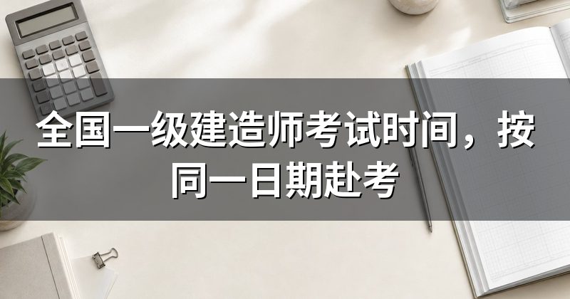 全国一级建造师考试时间，按同一日期赴考