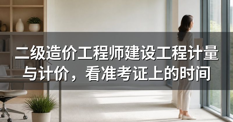 二级造价工程师建设工程计量与计价,看准考证上的时间