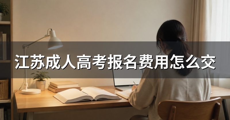 江苏成人高考报名费用怎么交