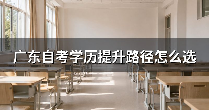 广东自考学历提升路径怎么选