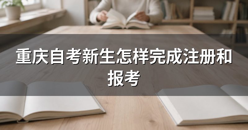 重庆自考新生怎样完成注册和报考