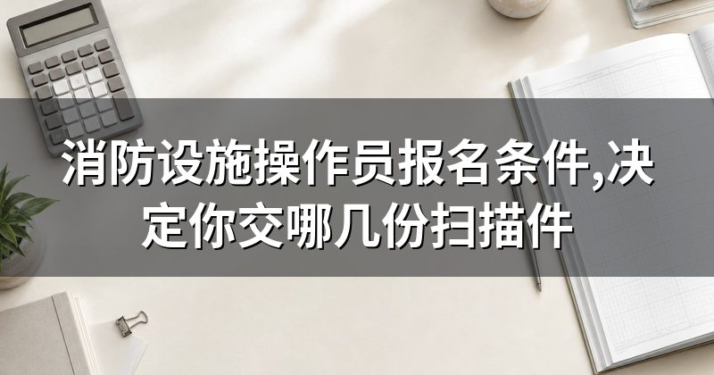 消防设施操作员报名条件,决定你交哪几份扫描件