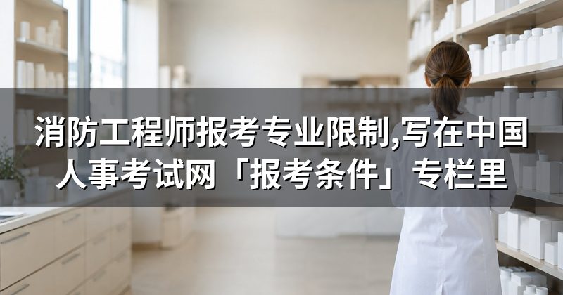 消防工程师报考专业限制,写在中国人事考试网「报考条件」专栏里
