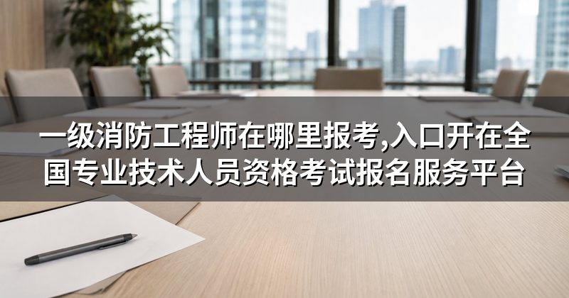 一级消防工程师在哪里报考,入口开在全国专业技术人员资格考试报名服务平台