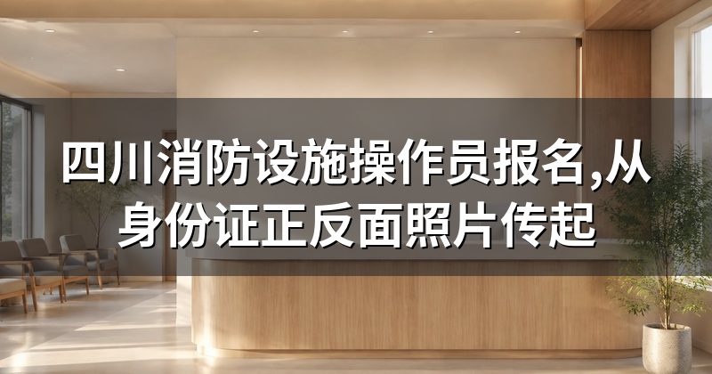 四川消防设施操作员报名,从身份证正反面照片传起
