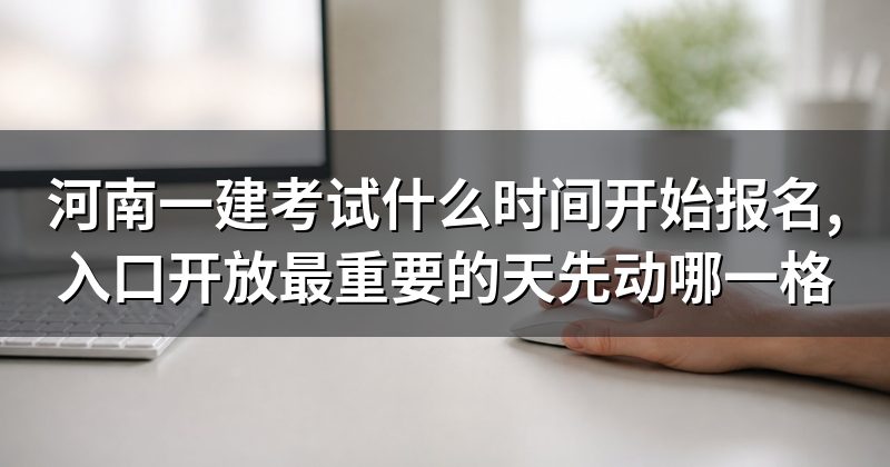 河南一建考试什么时间开始报名,入口开放最重要的天先动哪一格