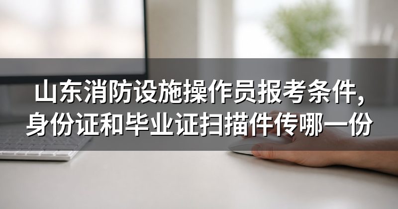 山东消防设施操作员报考条件,身份证和毕业证扫描件传哪一份