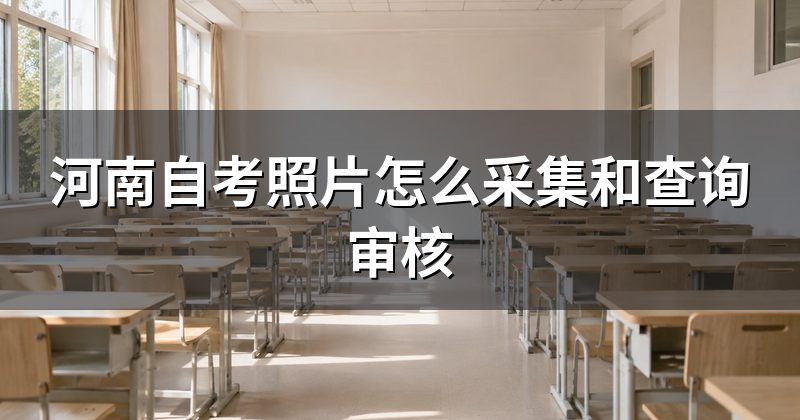 河南自考照片怎么采集和查询审核