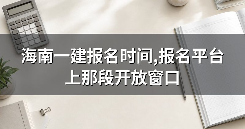 海南一建报名时间,报名平台上那段开放窗口