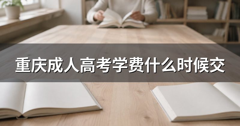 重庆成人高考学费什么时候交