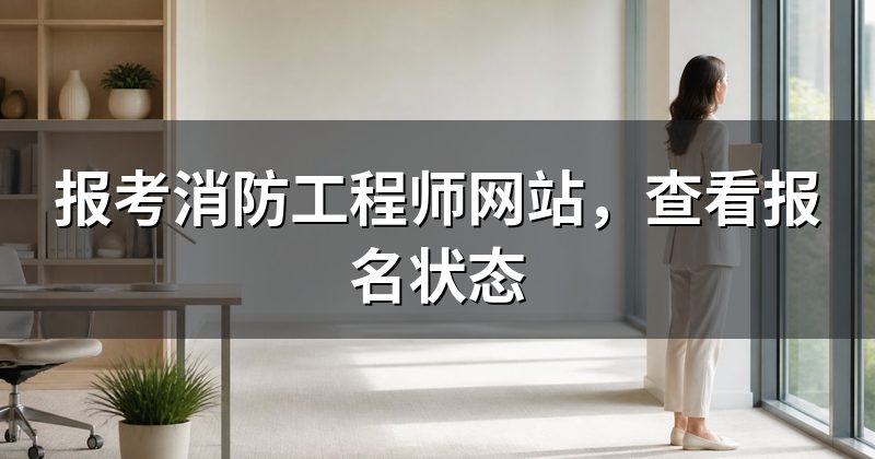 报考消防工程师网站，查看报名状态
