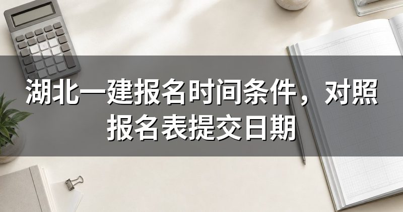 湖北一建报名时间条件,对照报名表提交日期