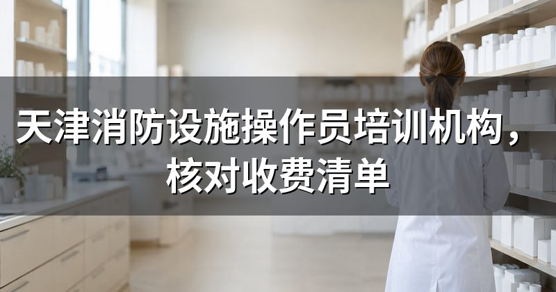 天津消防设施操作员培训机构,核对收费清单