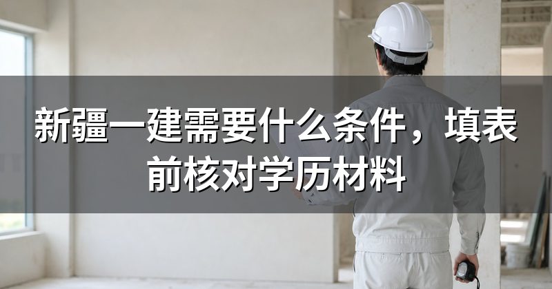 新疆一建需要什么条件,填表前核对学历材料