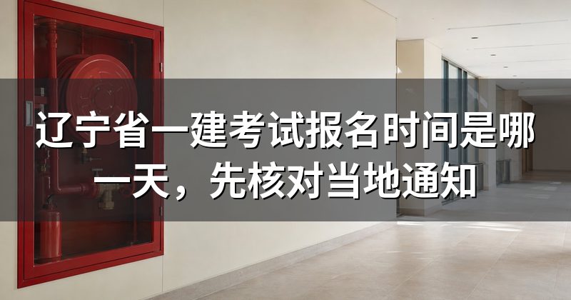 辽宁省一建考试报名时间是哪一天，先核对当地通知