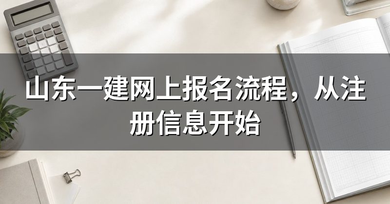 山东一建网上报名流程,从注册信息开始