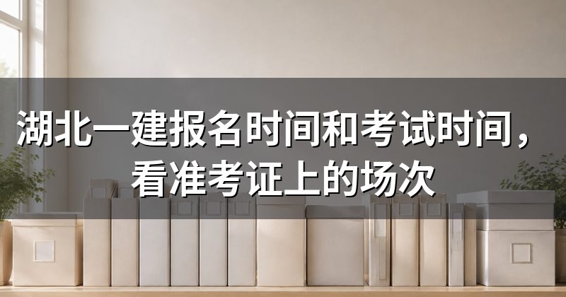 湖北一建报名时间和考试时间,看准考证上的场次