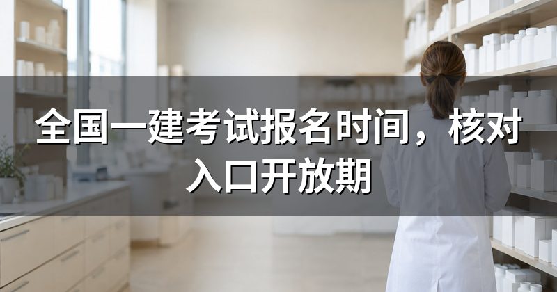 全国一建考试报名时间，核对入口开放期