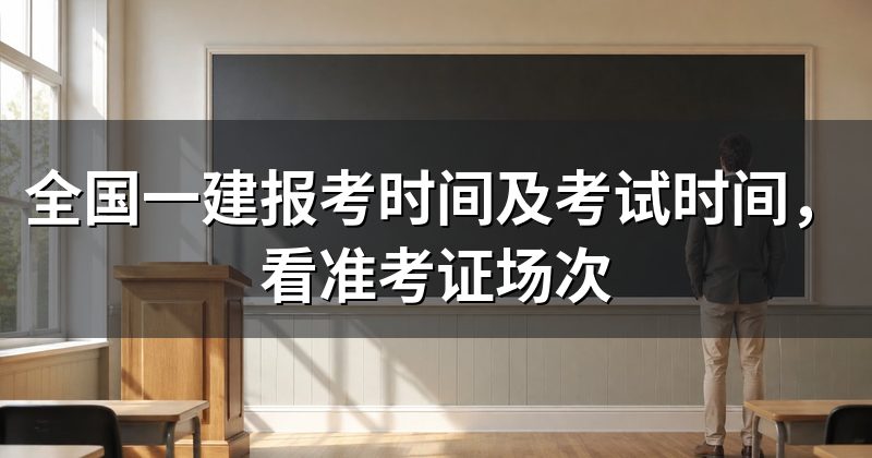 全国一建报考时间及考试时间,看准考证场次