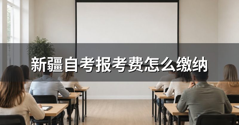 新疆自考报考费怎么缴纳