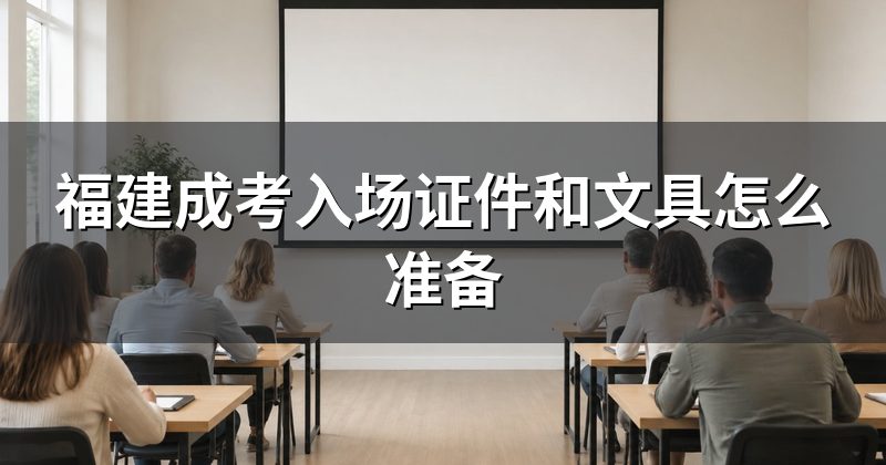 福建成考入场证件和文具怎么准备