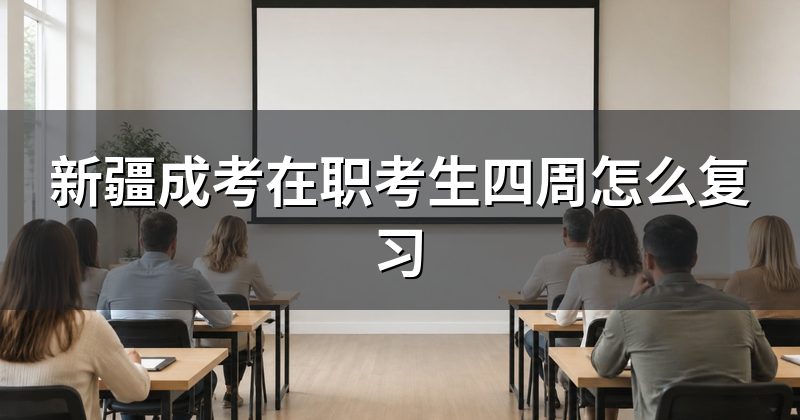 新疆成考在职考生四周怎么复习