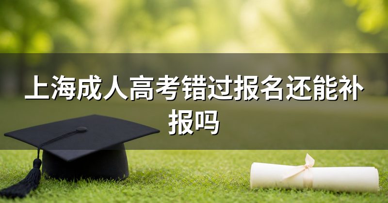 上海成人高考错过报名还能补报吗