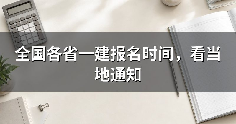 全国各省一建报名时间,看当地通知