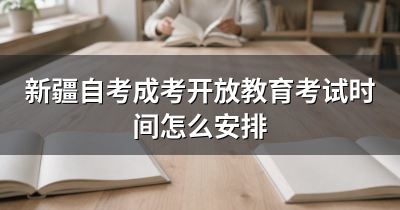 新疆自考成考开放教育考试时间怎么安排