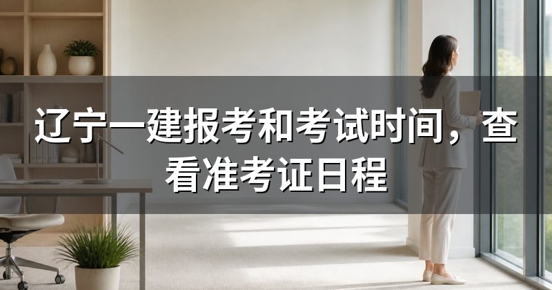 辽宁一建报考和考试时间,查看准考证日程