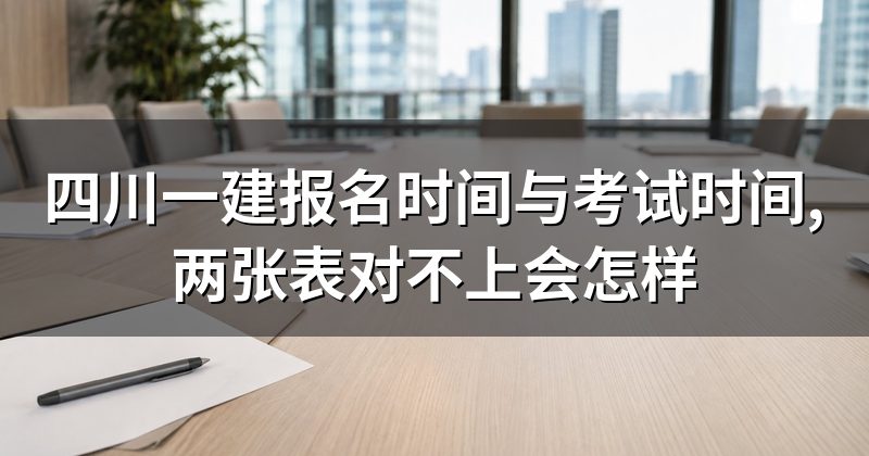 四川一建报名时间与考试时间,两张表对不上会怎样