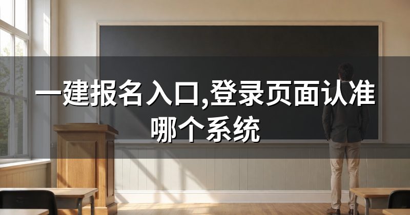 一建报名入口,登录页面认准哪个系统