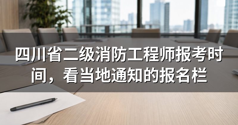四川省二级消防工程师报考时间,看当地通知的报名栏