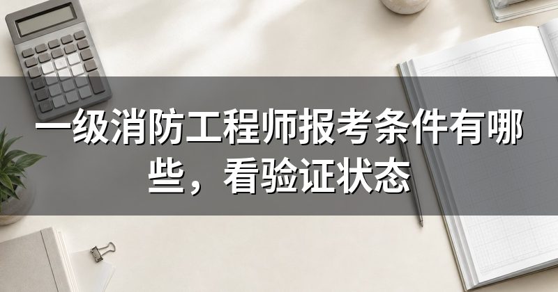 一级消防工程师报考条件有哪些,看验证状态