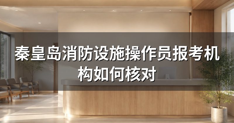 秦皇岛消防设施操作员报考机构如何核对